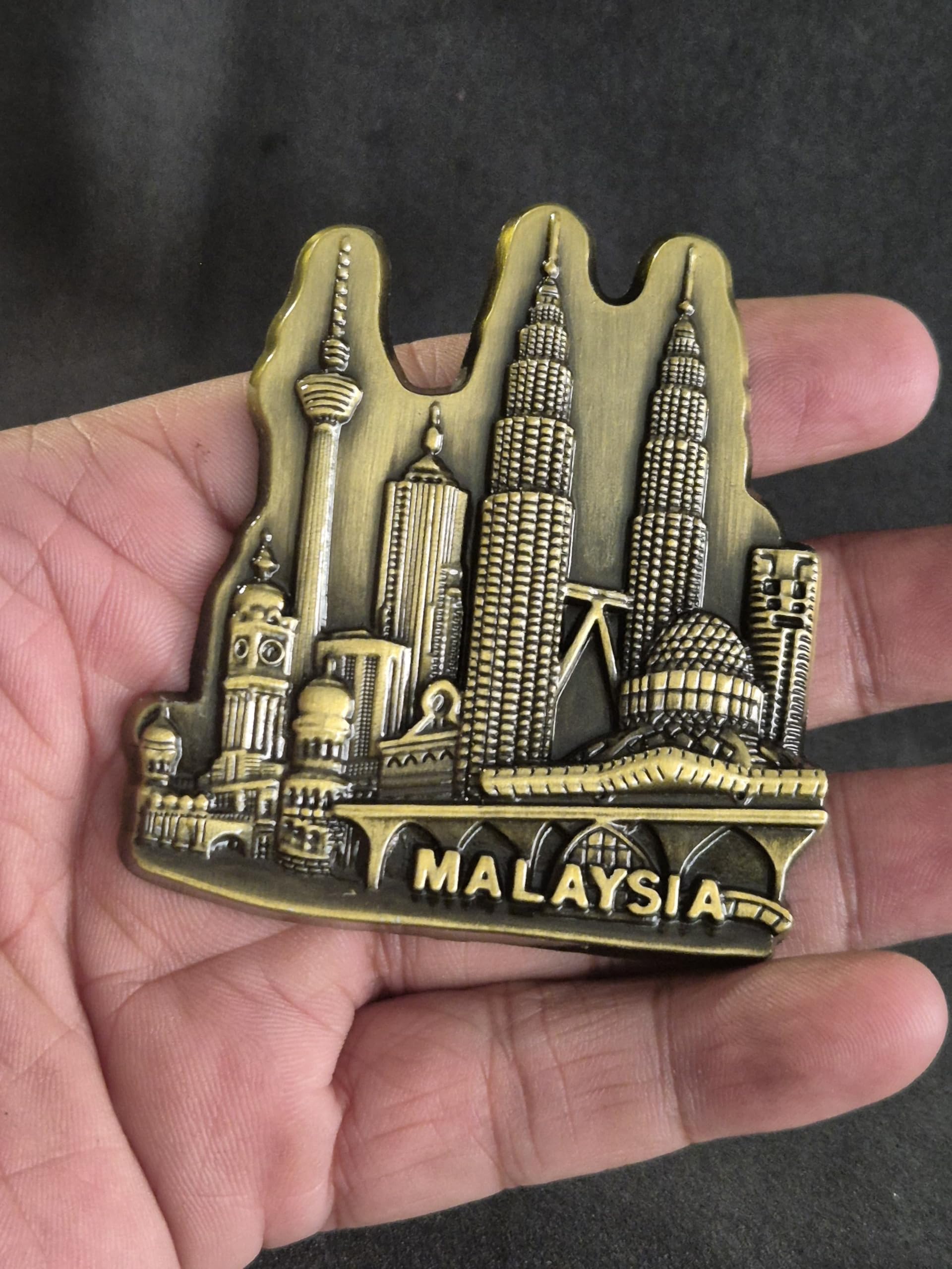 DT DECTONE Regular Metal Fridge Magnet, Malaysia 3D Metal Magnet for Fridge, Study Table, Office Desk, Ideal Gift, Best Home Decor Item for Travel Enthusiasts 6 X 7 CM, Pack of 1-image-36
