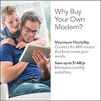 Vista 5 de NETGEAR CM1000 DOCSIS 3.1 módem alámbrico de alta velocidad. Velocidad de descarga máxima de 1.0 Gbps, certificado por Xfinity, de Comcast and Cox.