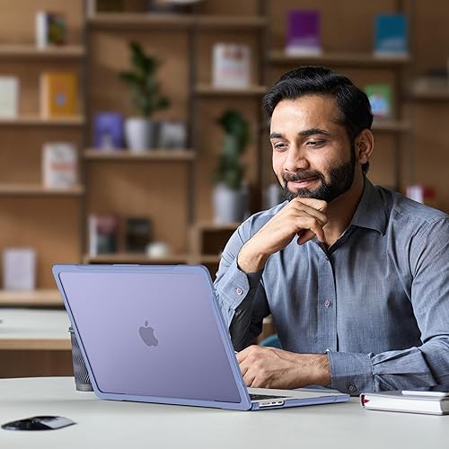 Miniatura 62 de Batianda Funda mejorada para MacBook Air de 15 pulgadas modelo 2025 2024 2023 versión M4 M3 M2 A3241/A3114/A2941, carcasa rígida protectora Gris