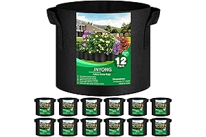Grow Smart with Thickened 7 Gallon Fabric Pots!