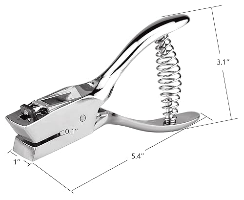 Vista 4 de Samyo Herramienta de perforación de mano para tarjeta de identificación, perforadora de metal, herramienta de perforación para tarjeta