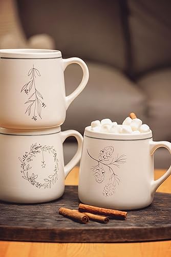 Miniatura 4 de Karma Gifts, Taza blanca de invierno, muérdago