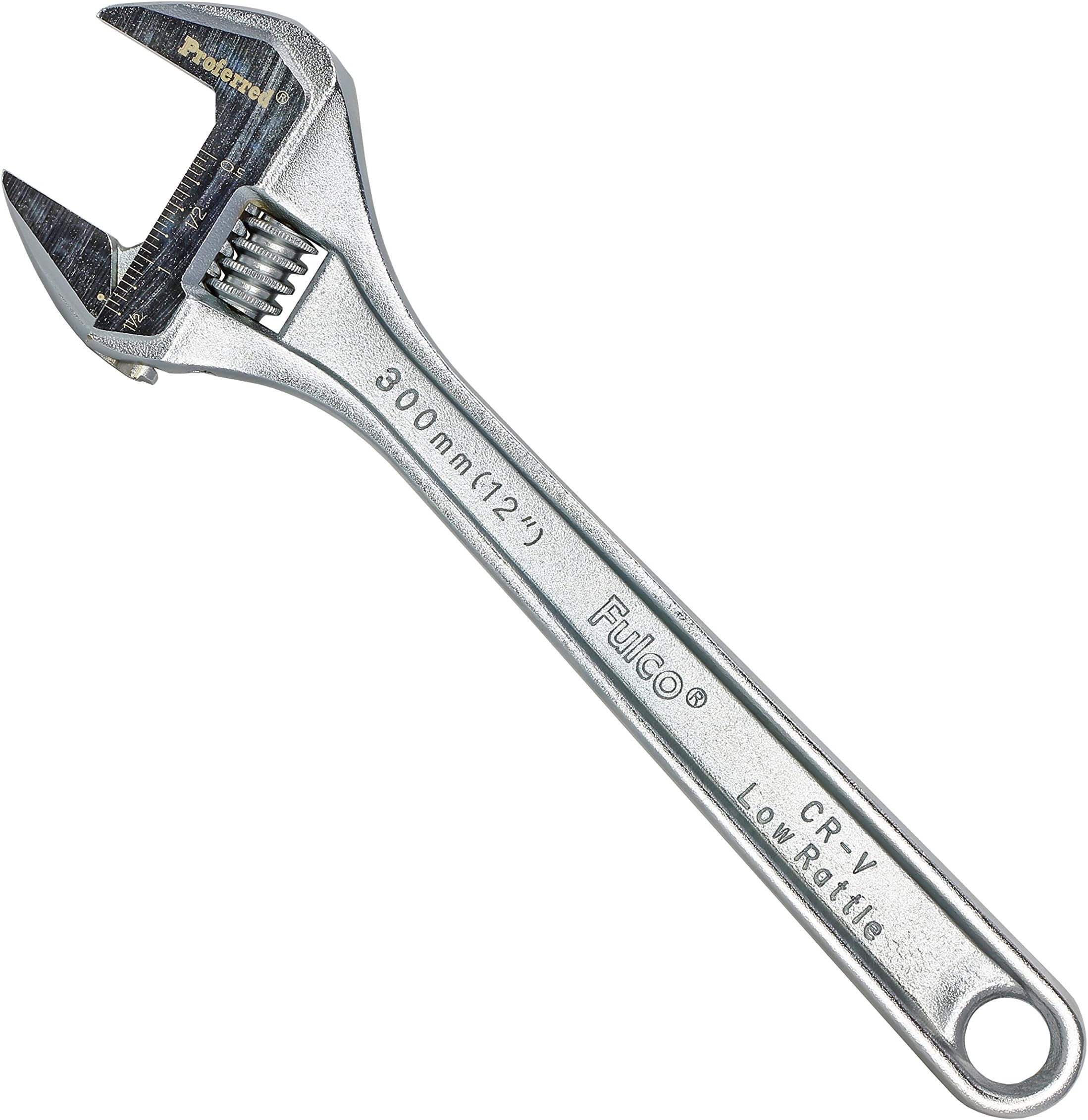Proferred T05055 Standard Adjustable Wrench, Chrome Finish, 12"