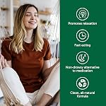 Organika Canadian-Made L-Theanine Taille de bonus 225mg-Relaxation Promotion sans somnolence, support de stress, source naturelle pure, action rapide- 110caps
