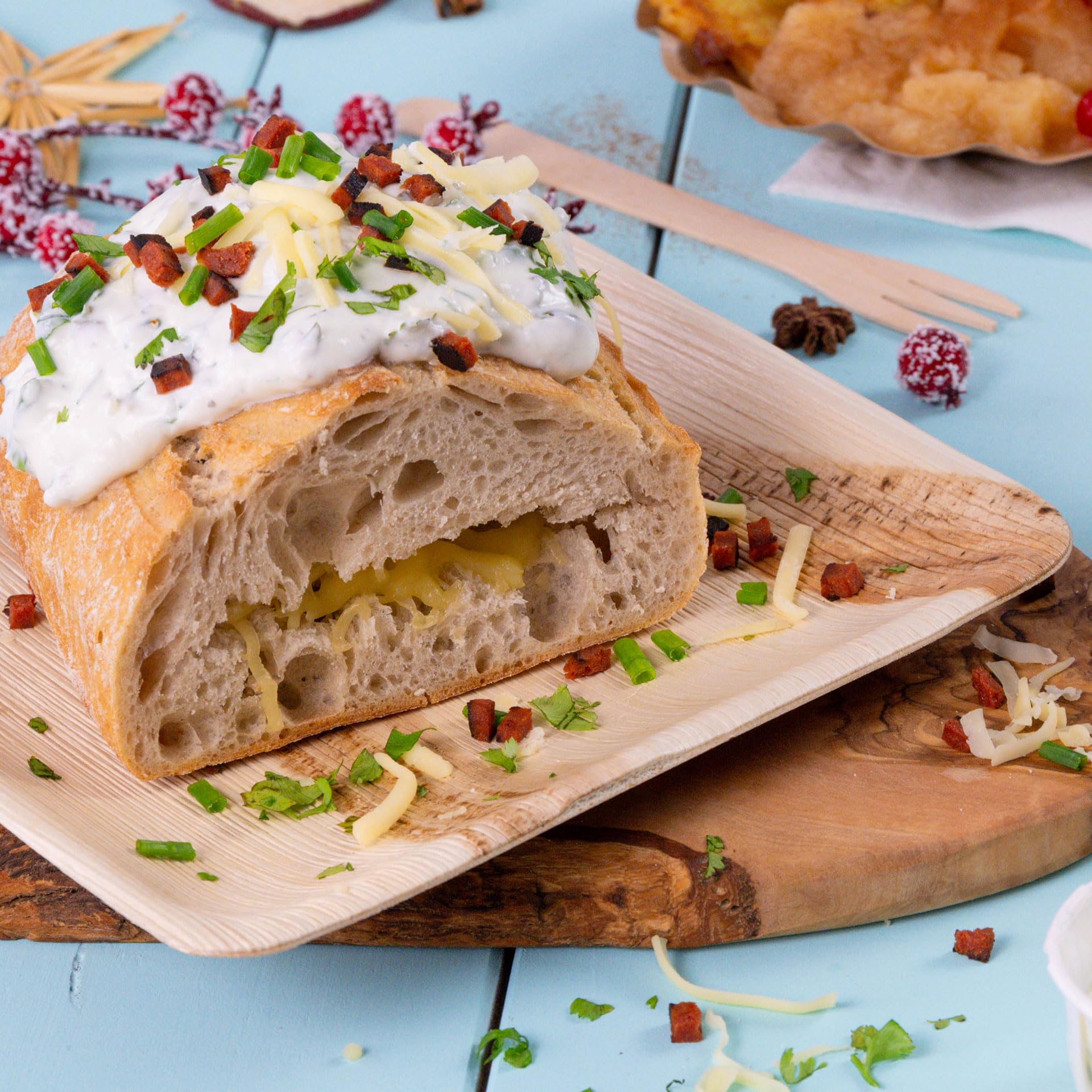 Piatti In Foglia Di Palma 20,3 Cm Confezione Da 25 | Piatti Usa E Getta Compostabili, Ecologici, Naturali Al 100%, Ideali Per Matrimoni, Barbecue E Feste All'aperto