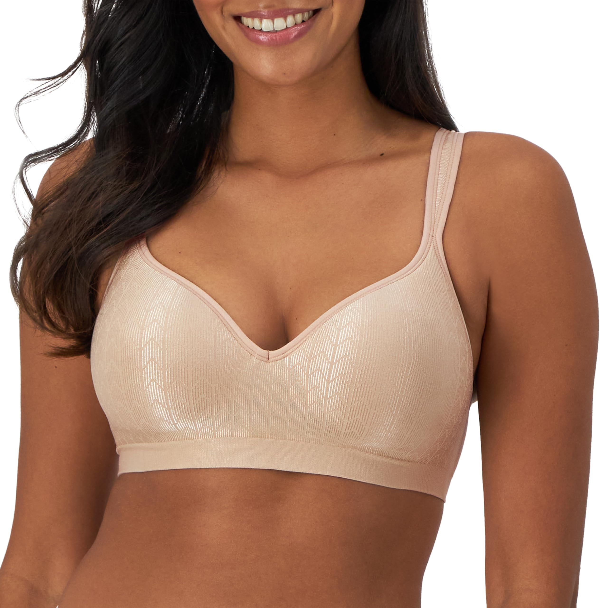 Bali Women's Wireless Bra DF3463, Comfort Revolution Full-Coverage Wirefree, Moisture-Wicking Bra