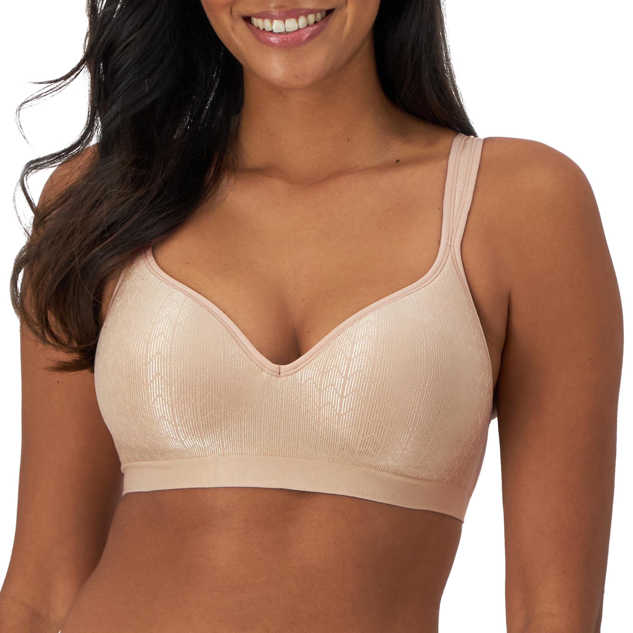 Bali Women's Wireless Bra DF3463, Comfort Revolution Full-Coverage Wirefree, Moisture-Wicking Bra