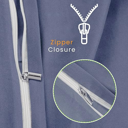 Miniatura 5 de OnlineSmartDeals Funda de edredón de algodón indio puro de 300 hilos, funda de edredón, funda de edredón de algodón en 3 picec, 1 funda de edredón y