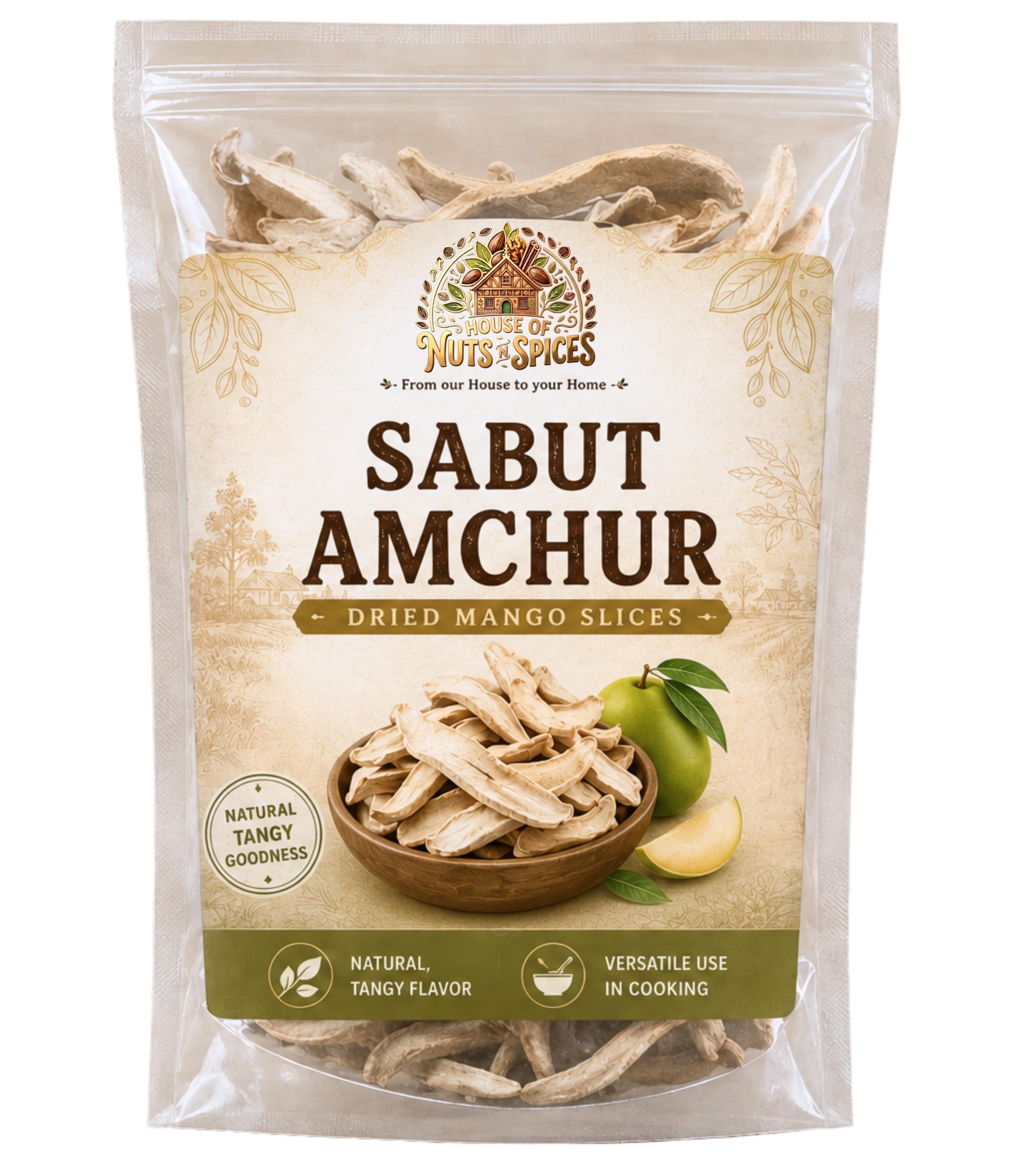 HOUSE OF NUTS N SPICES Dried Amchoor Whole 100G | Natural Amchur Sabut | Dried Raw Mango Slices | No Added Preservatives & No Additives | Premium Dry Mango Pieces Traditional Recipes-picture-11