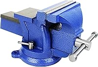 Vista 3 de HFS (R) Abrazadera de mesa de banco resistente - Base giratoria 360 con cerradura, parte superior de yunque de gran tamaño (6 pulgadas)