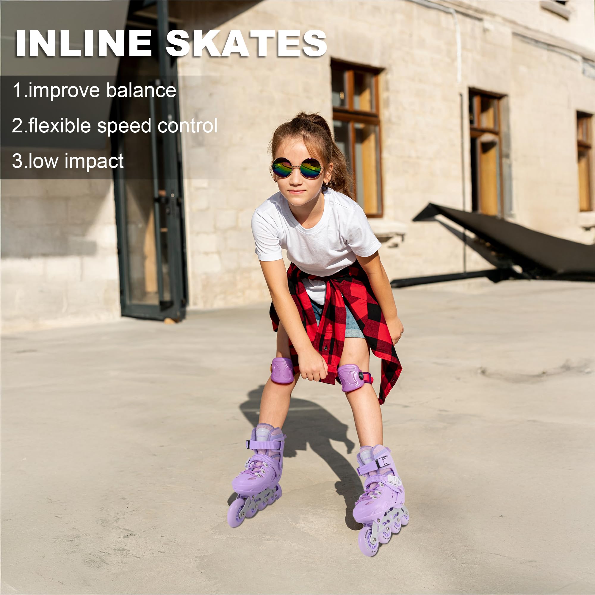 Inliner Kinder Damen Mädchen Inlineskates Größen Verstellbare