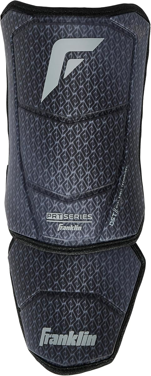 Franklin Sports Baseball + Softball Elbow Guard - PRT® DST™ Series Adult Shield for Batting - Protective Elbow + Forearm Pad - Right + Left Hand Hitters - Black/Grey - One Size - Adult