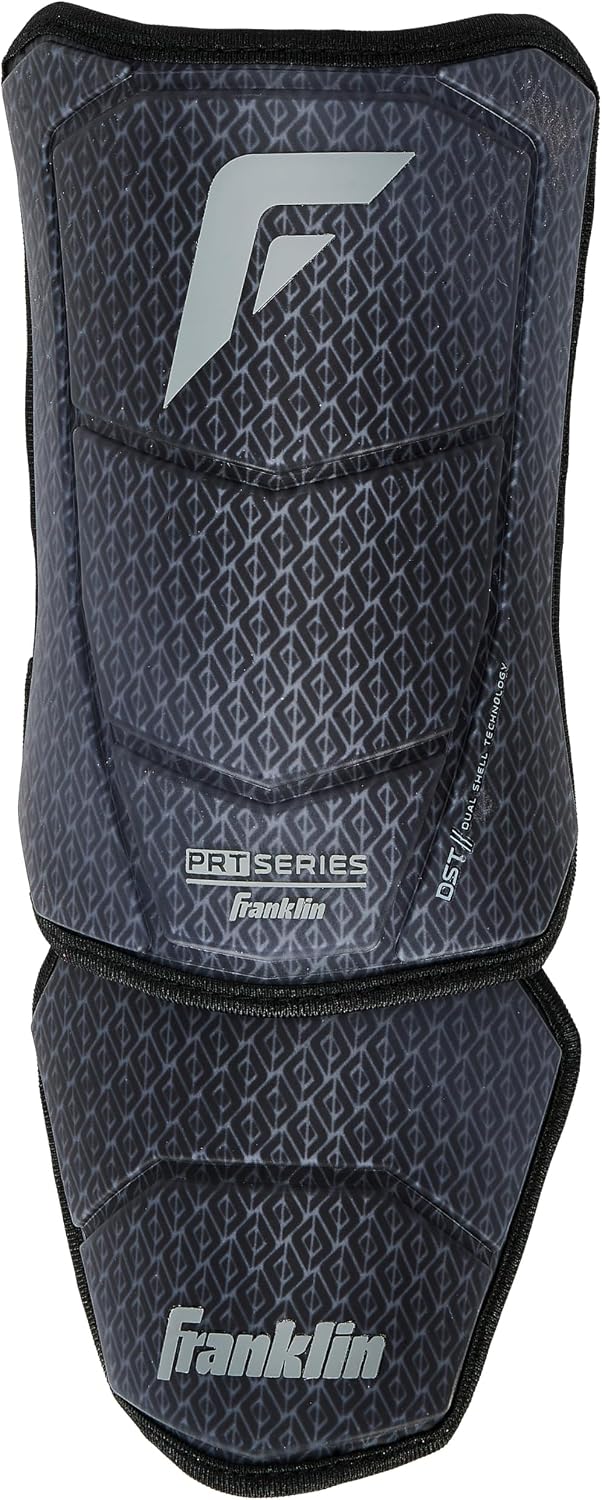 Franklin Sports Baseball + Softball Elbow Guard - PRT® DST™ Series Adult Shield for Batting - Protective Elbow + Forearm Pad - Right + Left Hand Hitters - Black/Grey - One Size - Adult