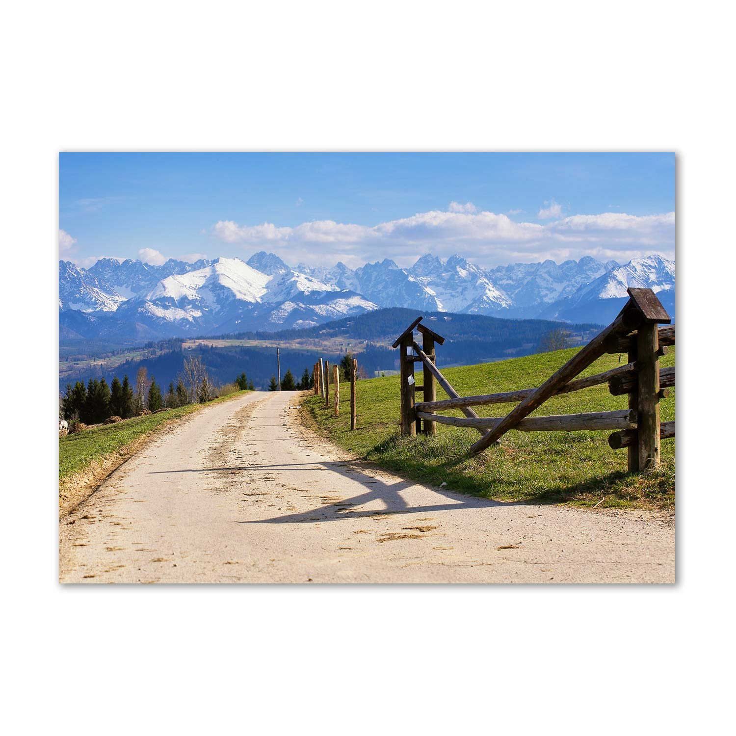 Déco murale acrylique montagnes des Tatras pour créer une ambiance chalet moderne