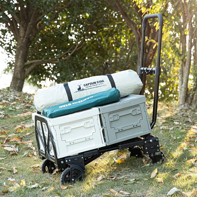 Carretilla plegable de mano SHIMOYAMA 330 lb negra y gris miniatura 4