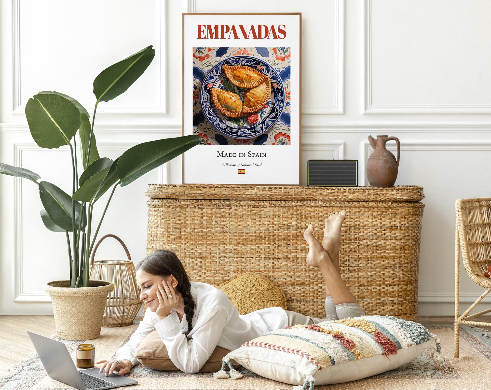 Amazon.com: Empanadas On Maiolica Tile Plate Traditional Spanish 