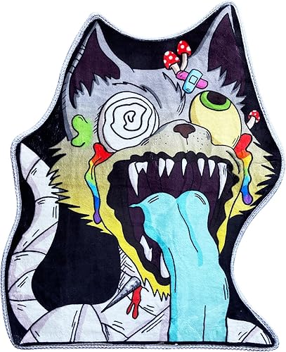 OPOLLO - Divertida alfombra de baño con forma de monstruo malvado y gato malvado, decoración del hogar, interior, con forma de personalidad de