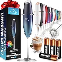 Vista 11 de Zulay Kitchen Potente varita espumadora de leche con 2 baterías Duracell – Mezclador de bebidas portátil ultrarrápido – Máquina de espuma eléctrica