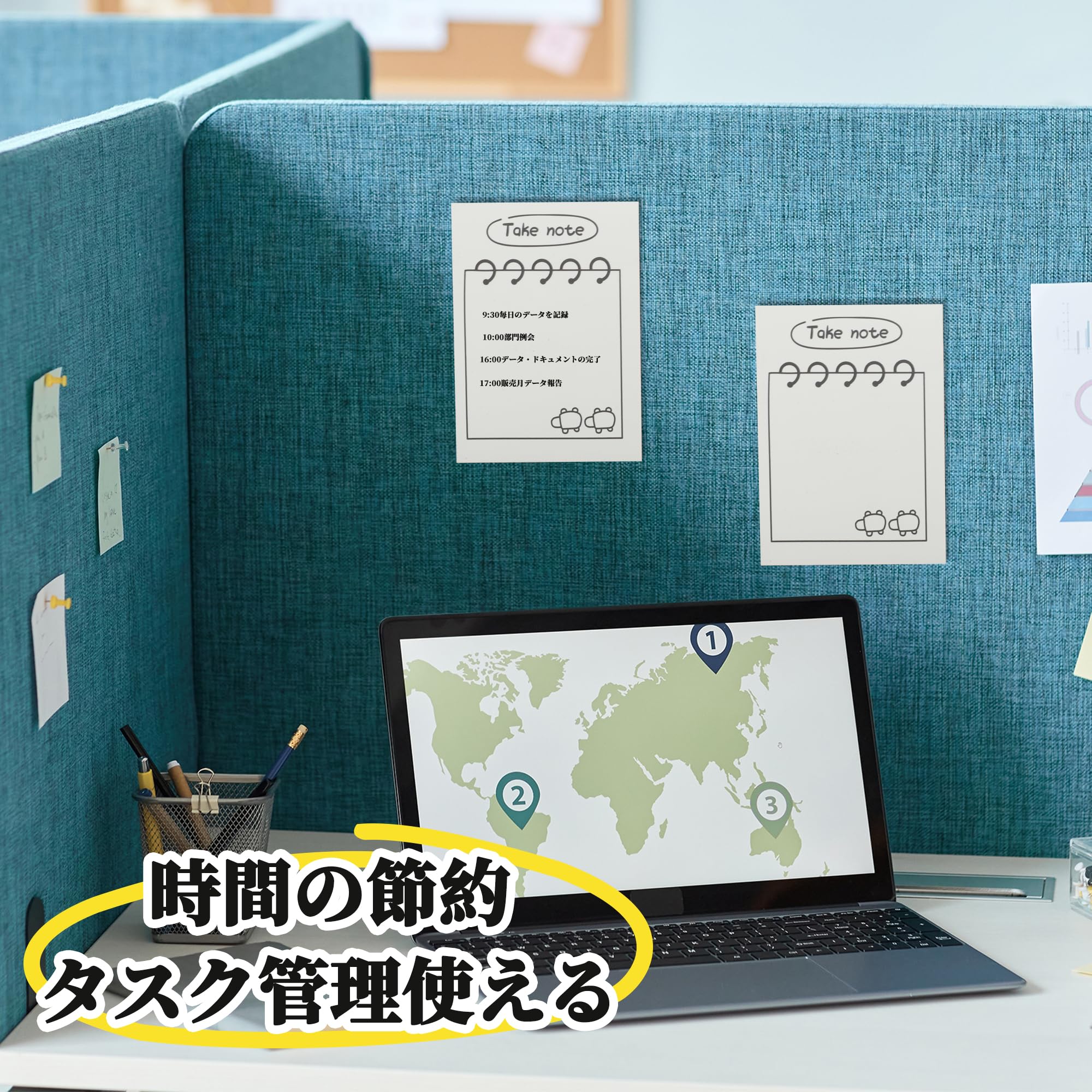 Amazon.co.jp: CAPASTEC 付箋 やることリスト メモ帳 メモ用紙 シール 