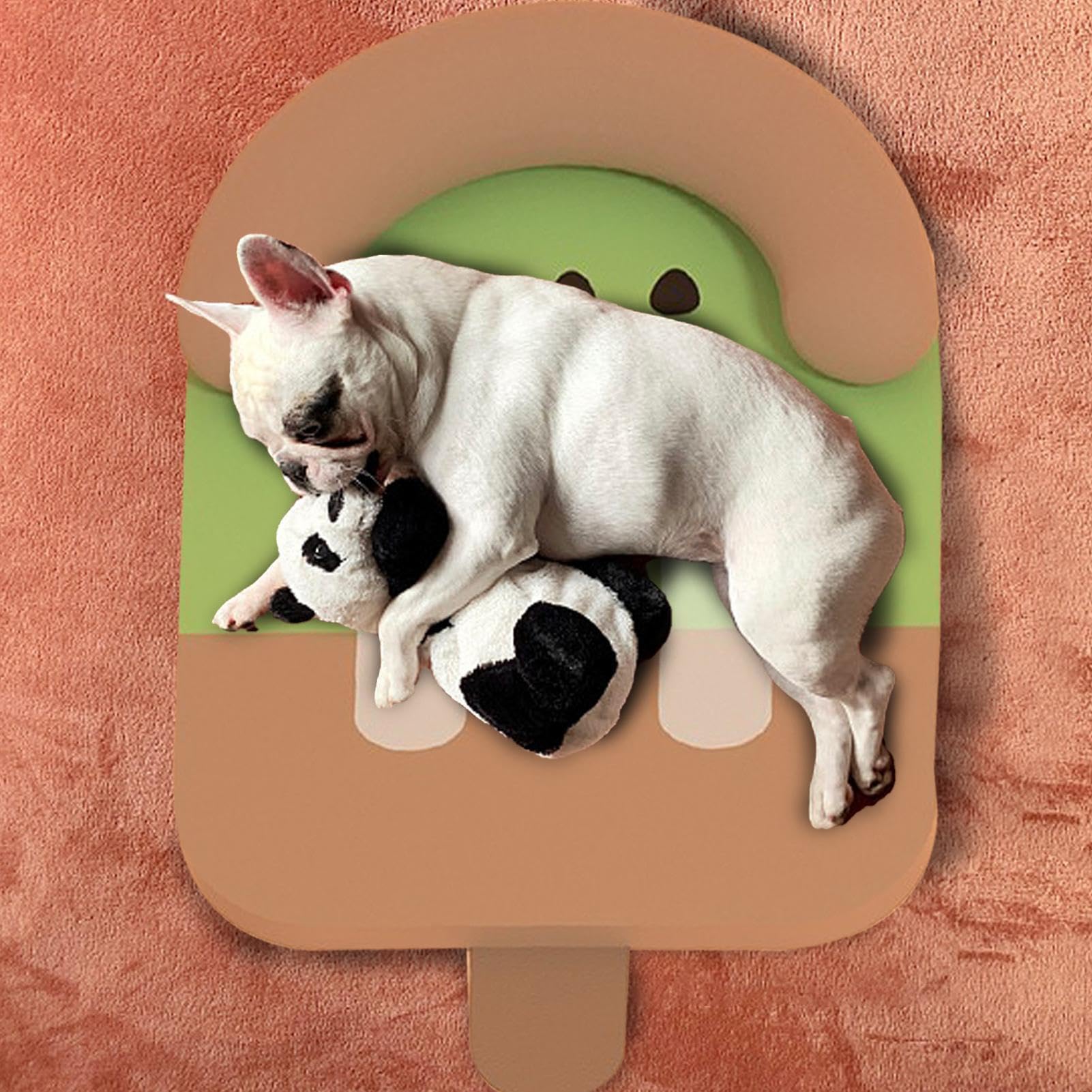 Estera fría para Perros, Alfombrilla de Hielo Suave en Forma de Paleta de | Hielo para refrigeración, Cama Impermeable para Perros, Transpirable, cómoda Manta fría con cojín para el hogar, criadero