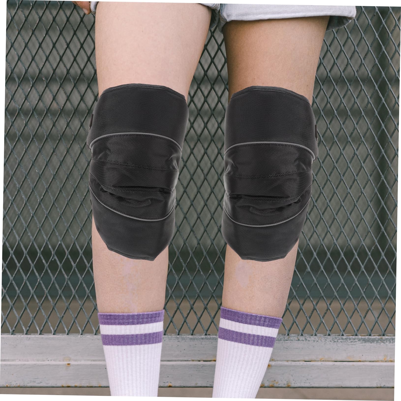 Beavorty 6piezas Rodilleras Ajustables Para Ciclismo y Protección Rodillas Fabricadas Material Para Actividades Al Aire