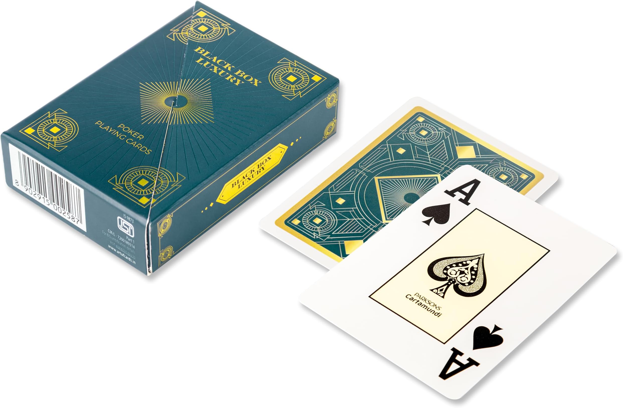 Luxury, Blue & Golden Playing Cards, Poker Size Jumbo Index,Card Game
