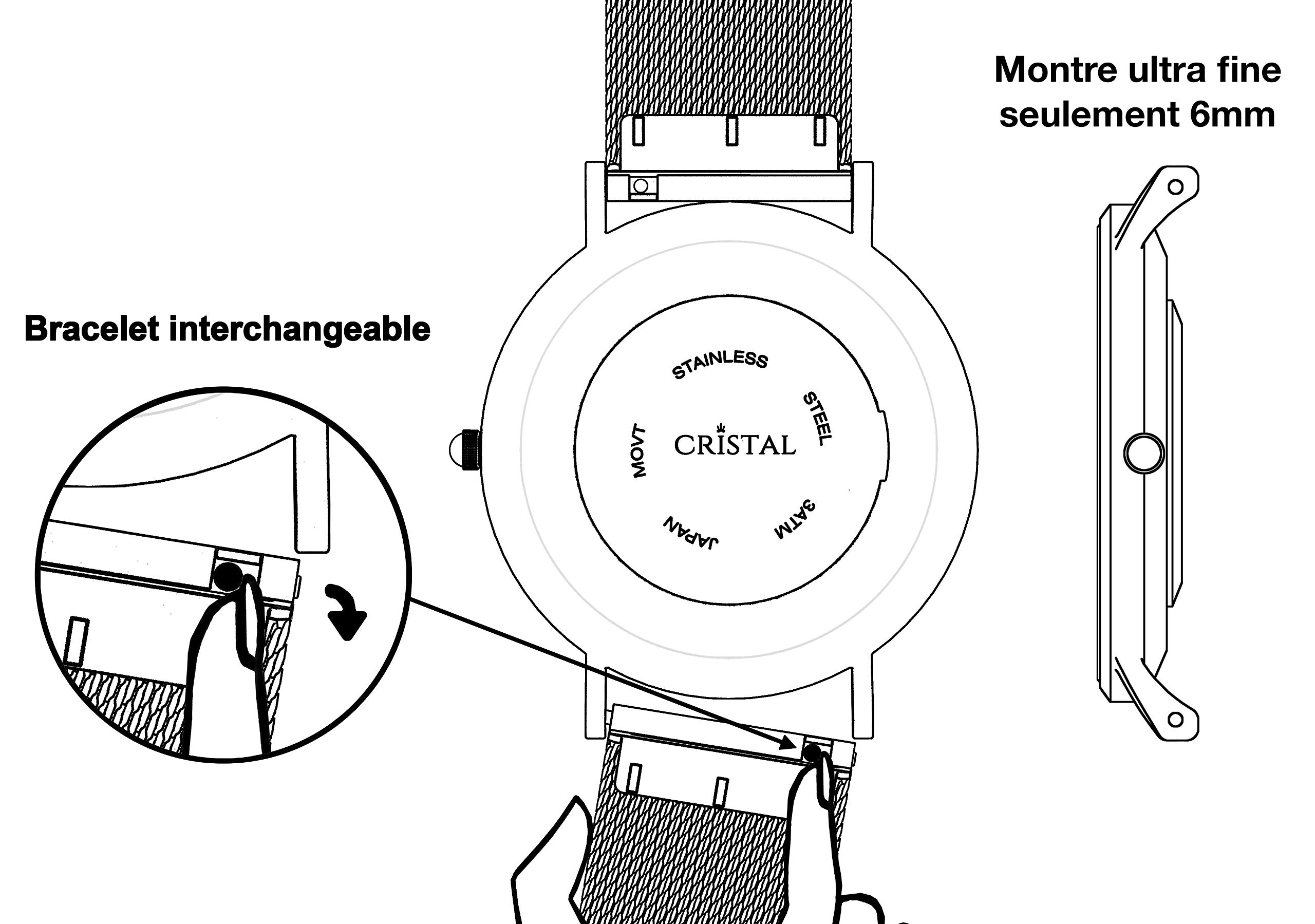Reloj - Cristal - Para - MMXVII