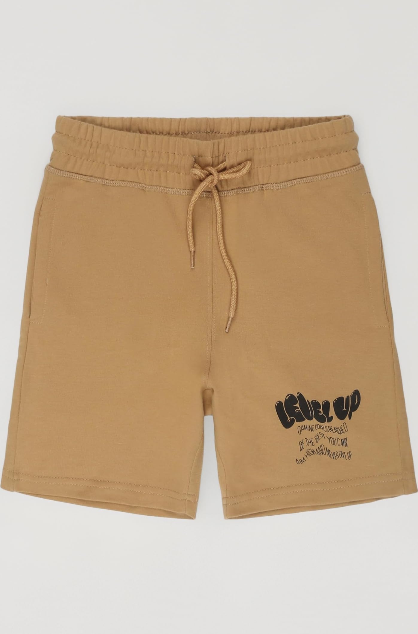 Boys Casual Bermuda Shorts | Placement Print | French Terry | Regular Fit | Drawstring Closure | Age 5โ16 Years | Lounge & Casual Wear