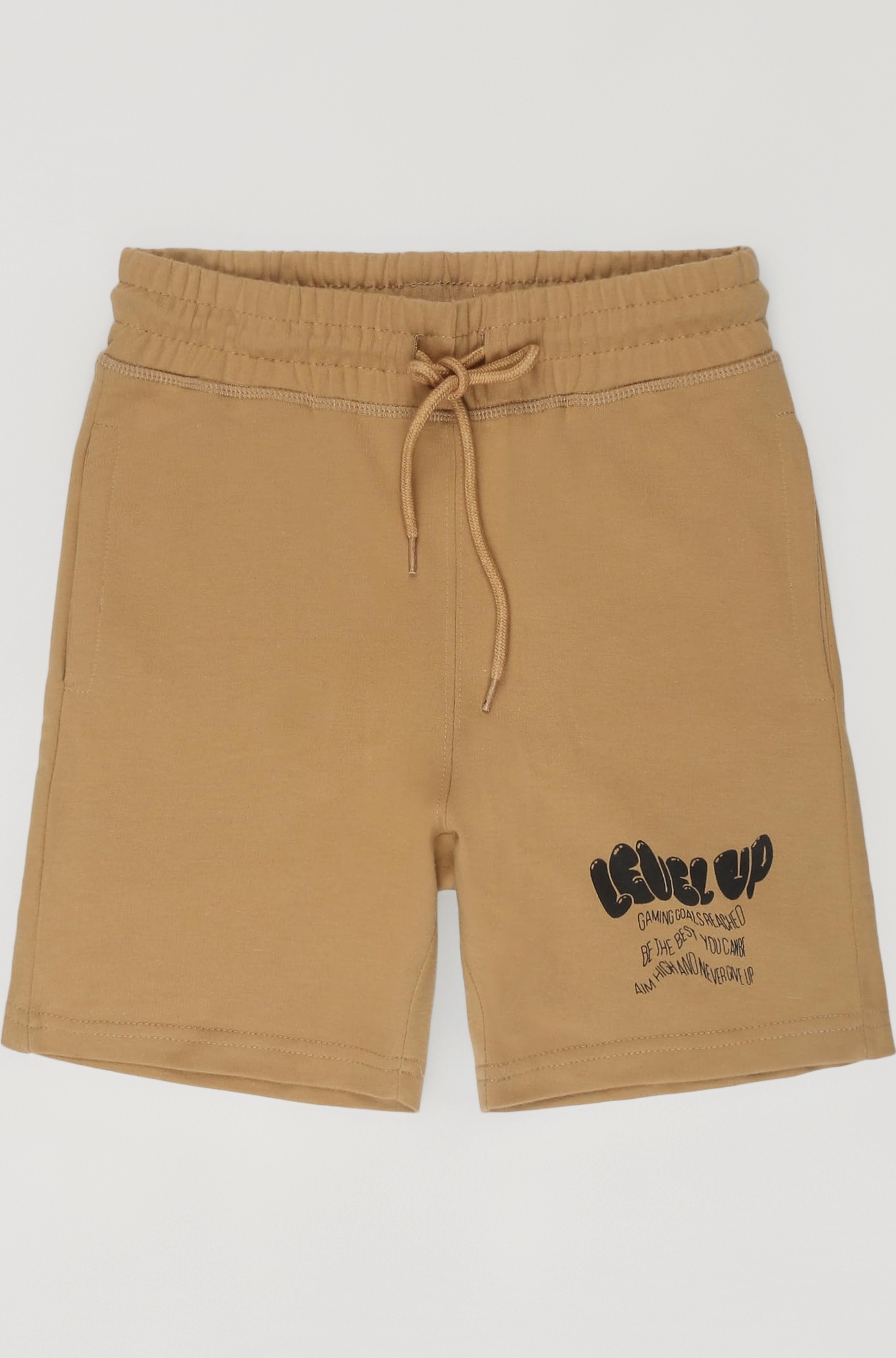 Boys Casual Bermuda Shorts | Placement Print | French Terry | Regular Fit | Drawstring Closure | Age 5–16 Years | Lounge & Casual Wear