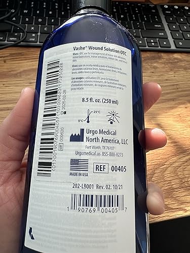 Miniatura 5 de Vashe Solución para heridas OTC Limpiador de heridas preservado con ácido hipocloroso puro Cuidado de heridas en el hogar pH no citotóxico