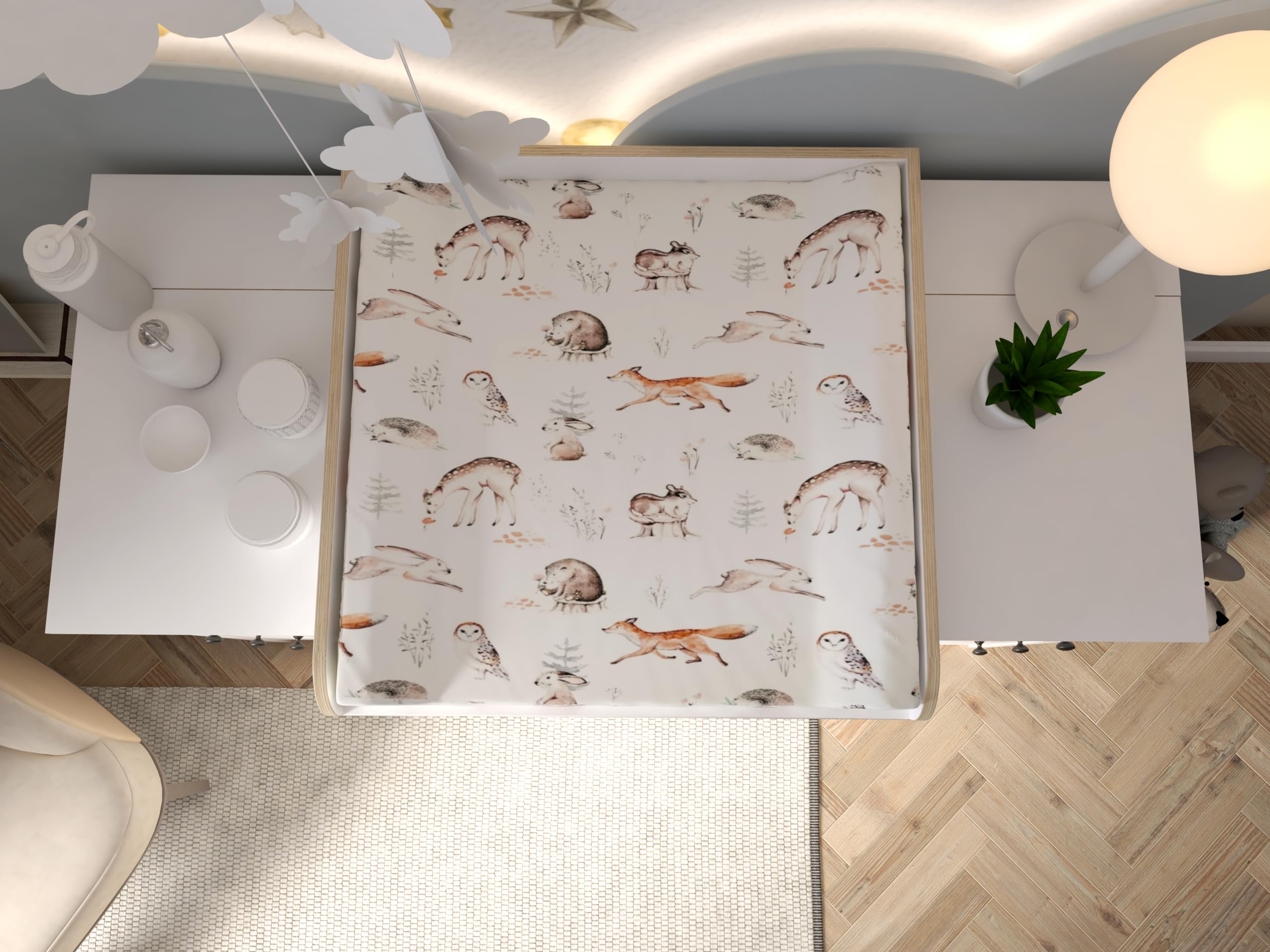Nakładka do Przewijania z Blatem do Hemnes IKEA, Biały | Zdejmowana nakładka z blatem, proste panele przednie, łatwy montaż, 50 x 160 cm