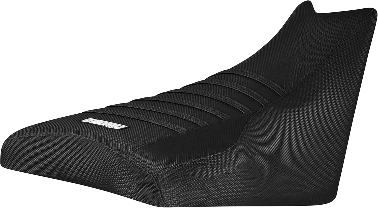 Enjoy Mfg Seat Cover - Compatible with Polaris 2015-2023 Sportsman 850 Touring SP, Touring 1000#381 Logo (All Black with Black Ribs)