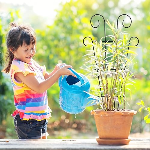 Miniatura 9 de Thealyn Paquete de 4 enrejados de plantas de interior de 23 pulgadas para plantas en maceta trepadoras, enrejado de jardín de metal al aire libre,