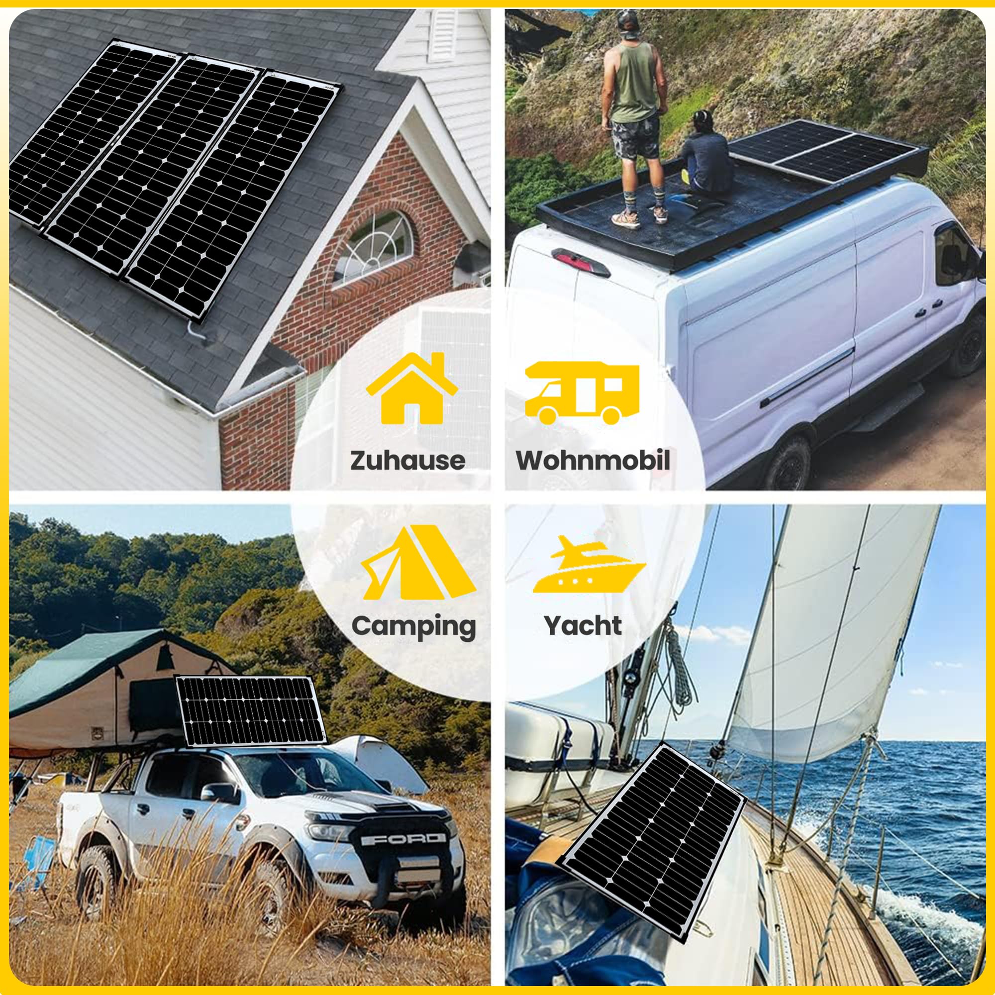 Offgridtec® SPR-Ultra-80 - Panel solar (80 W, 12 V)