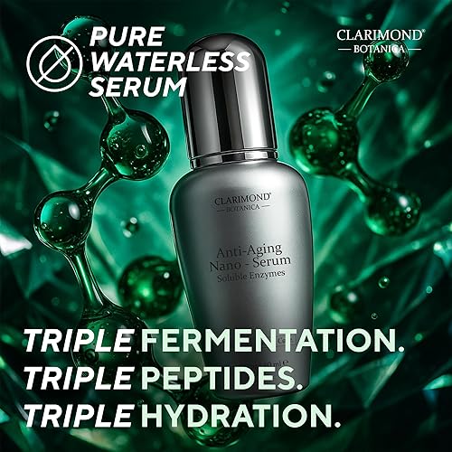 Miniatura 4 de Clarimond - Juego de suero antienvejecimiento y crema facial con nano fermentación, Pro-Xylane, péptidos y colágeno, hidratante, reafirmante,