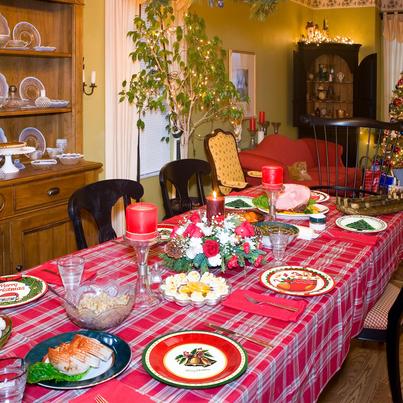 未使用 MAGNIFICENCE ディナープレート5枚　クリスマス　パーティー 53012-818-