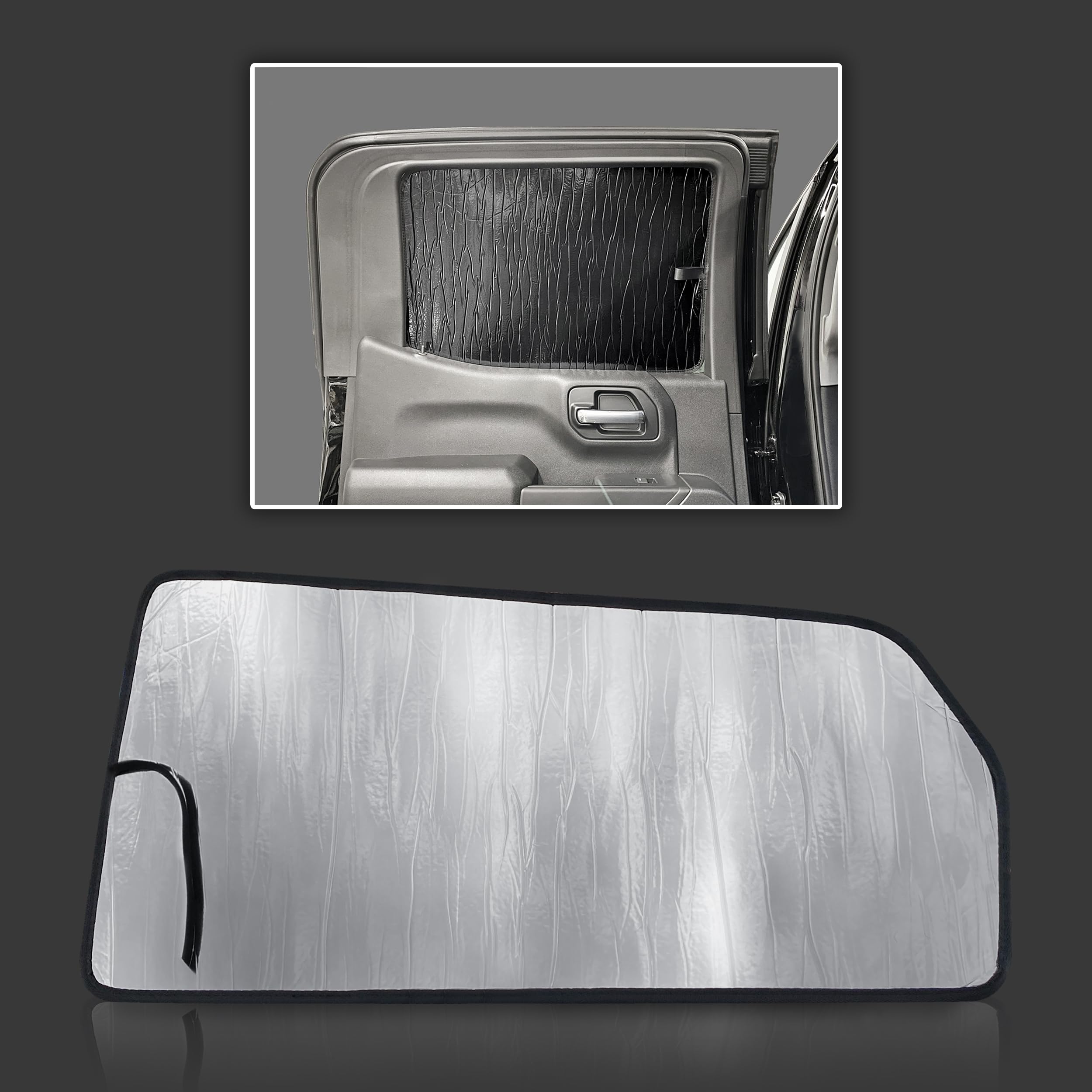 GalaxyAutoShield Custom Sun Shade For Tesla Model Y (2020-2021) – Reflective Windshield Visor, Made In USA - View #2