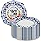 PAMI Heavy-Duty Disposable Small Round Paper Dishes | Microwave-Safe, Oil, Water & Cut Resistant (7 Inch Plate 50 Blue)