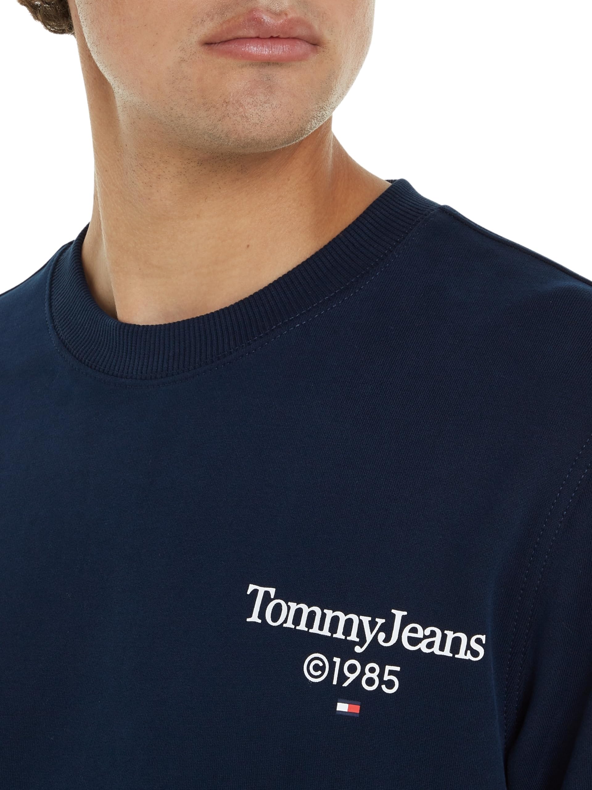 Tommy Jeans Felpa Uomo senza Cappuccio