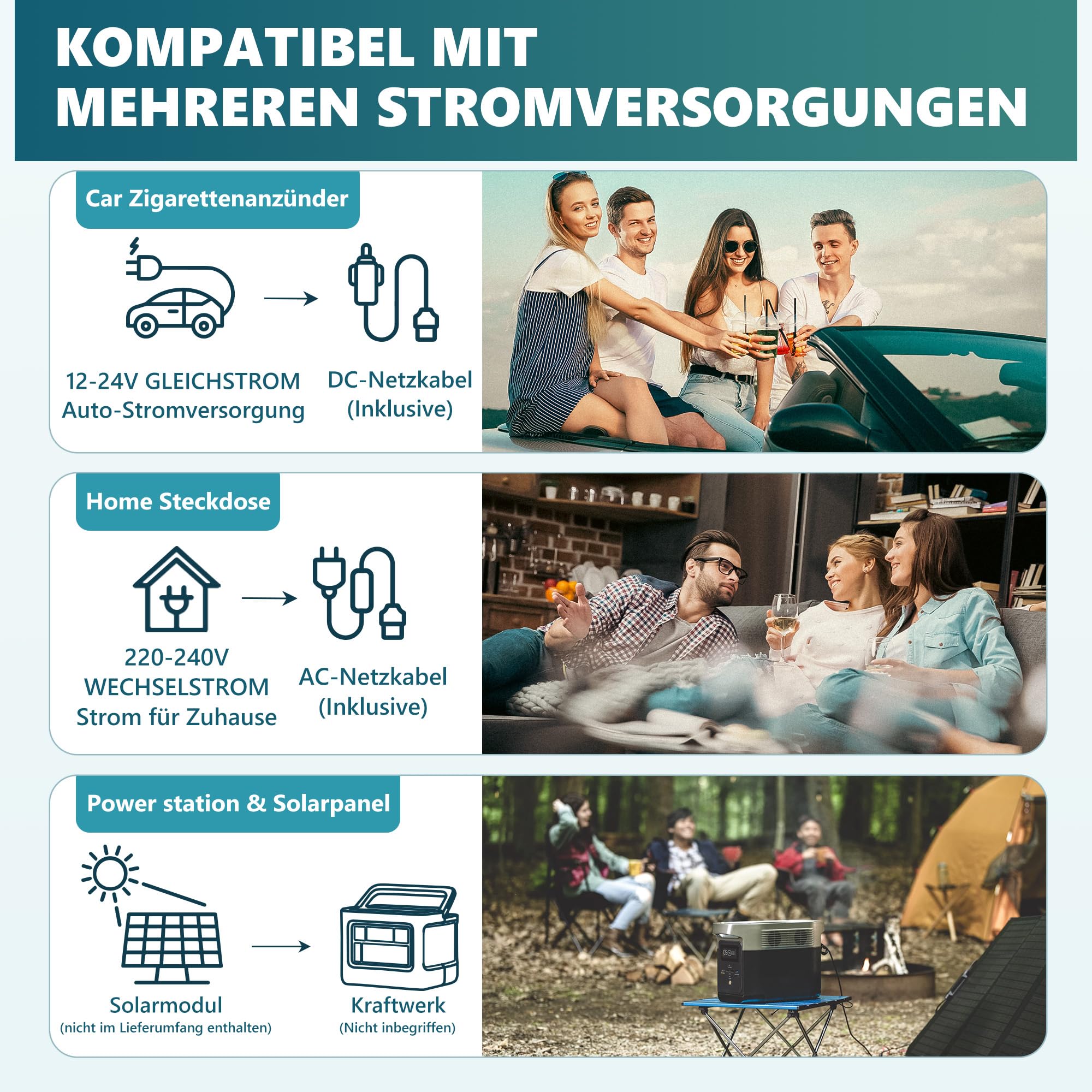 EUHOMY 21L Kompressor Kühlbox -20℃~20℃, 12V Auto-Kühlschrank, Tragbarer Gefrierschrank 12/24V DC 220-240V AC, mit APP-Steuerung für Camping, Reisen, LKW, Haus
