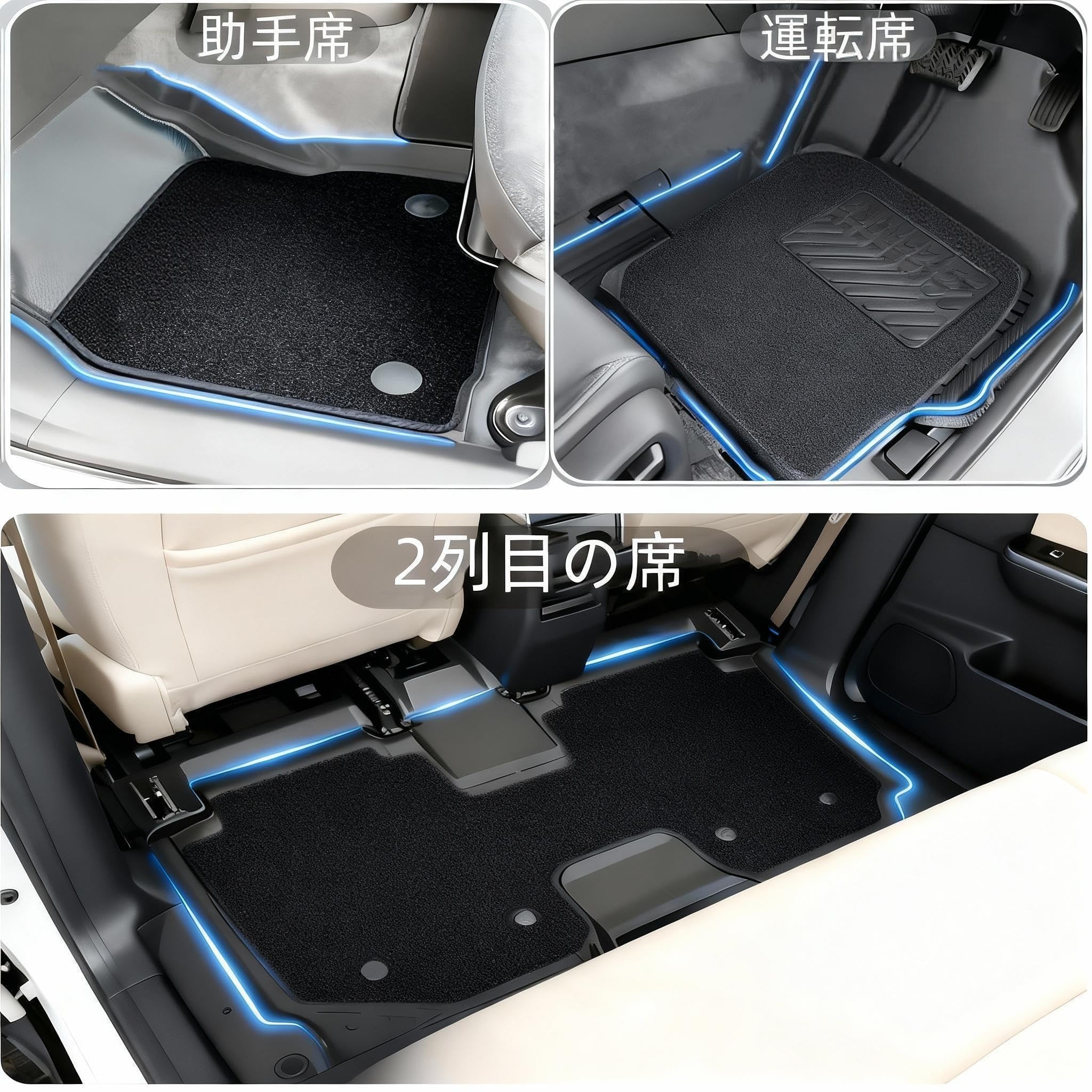 新型シエンタフロアマット　7人乗り用 Amazon | 新型 シエンタ 10系 専用 フロアマット 7人乗り対応 (MXP