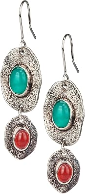 SPUNKYsoul Stylish Handmade Botique Boho Lightweight Earring Vintage Artsy Jewelry for Women