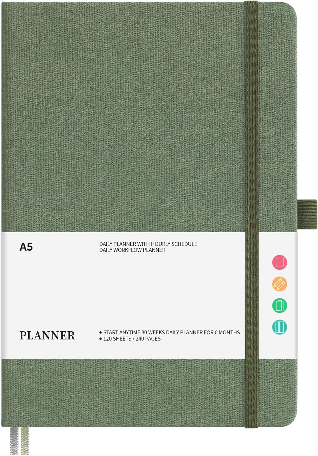 Moleskine 20232024 Weekly Planner, 18M, Large, Myrtle