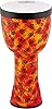 Meinl Percussion VivaRhythm Djembe Instrument - Very Large Handdrum - With Synthetic Head - Diameter 14 Inches - Plastic, Multicoloured VR-SDJPO14-SH