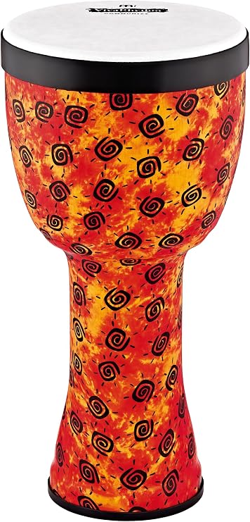 Meinl Percussion VivaRhythm Djembe Instrument - Very Large Handdrum - With Synthetic Head - Diameter 14 Inches - Plastic, Multicoloured (VR-SDJPO14-SH)