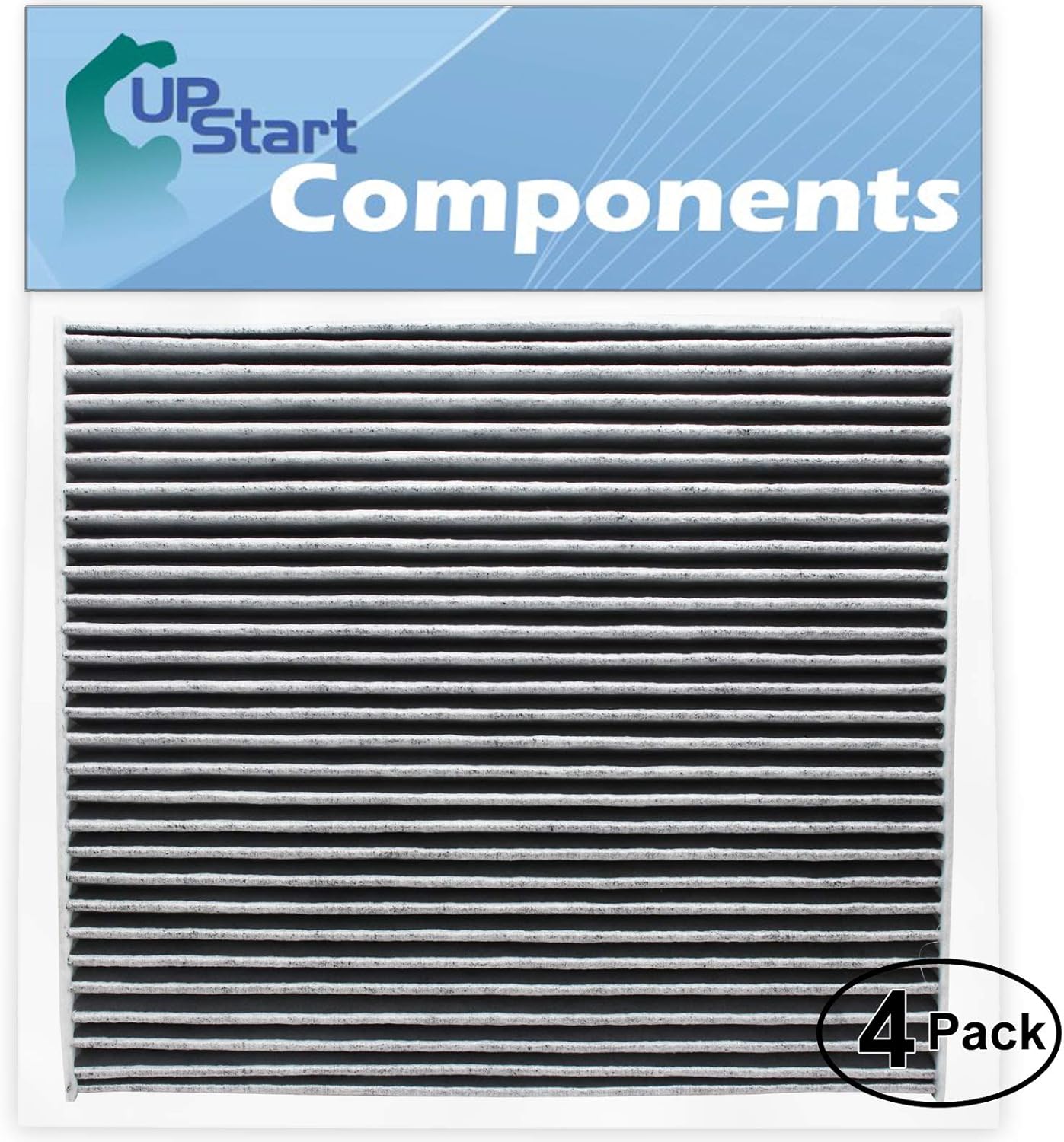 4-Pack Replacement Cabin Air Filter for 2013 Hyundai SANTA FE L4 2.0L 1998cc 122 CID Car/Automotive - Activated Carbon, ACF-11178