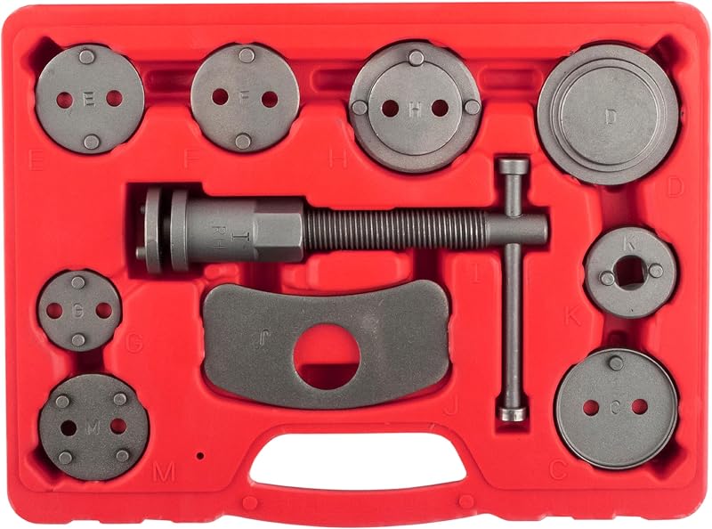 Kit de Ferramentas para Recuo do Pistão de Pinça de Freio OEMTOOLS 27111 com 11 Adaptadores – 1 conjunto