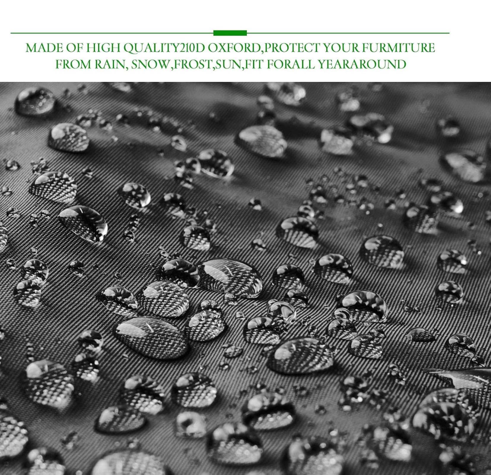Copertura per mobili da Giardino,Oxford Telo Copri Tavolo Giardino 400x200x100cm(LxWxH) copertura tavolo esterno impermeabile,copritavolo rettangolare da esterno,Antivento Telo Copri Divano