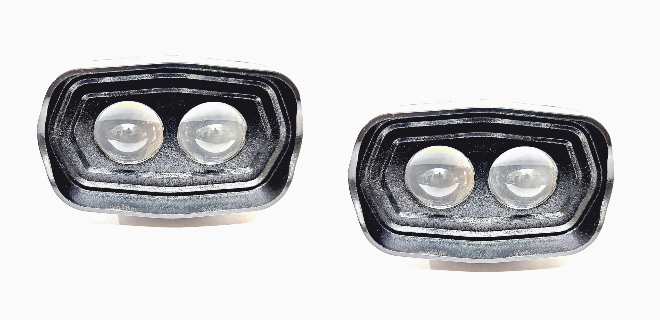 A2D® 18636 Proj-T Twin LED 6000K High Power Combo Of Car Projector Led Fog Lamps Lights White-Set Of 2 for Maruti Suzuki Omni