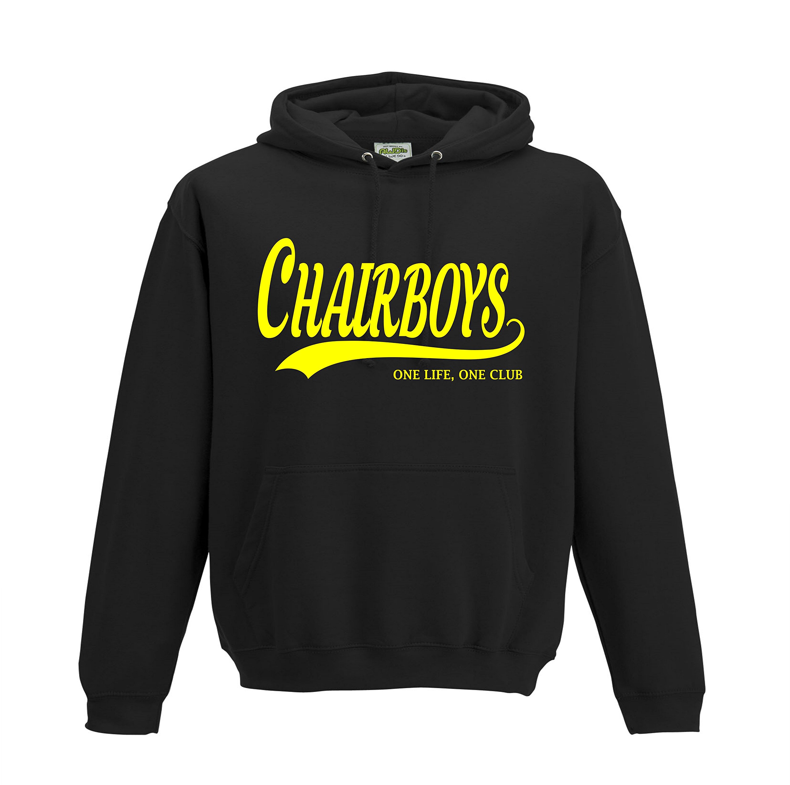 All About The Print Wycombe CHAIRBOYS Football Gift - Hoodie one life one club top jumper sweatshirt FC Present FH90 (Adult XXL, Jet Black)
